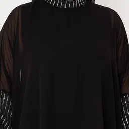 studio rasa Plus Size Linear Sequins Cuffed Kaftan Top image 2