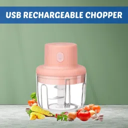 Chopper (Electric Rechargeable Chopper) for Kitchen Vegetable Garlic Onion W100 Electric Vegetable & Fruit Chopper-image-12
