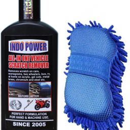 ALL -IN ONE VEHICLE SCRATCH REMOVER 100ml.2 in 1 Multipurpose Chenille Microfibre Mitts and Sponge Hand Duster for Washing Cars and Household Items (Any Available Color one pic) Combo-image-75