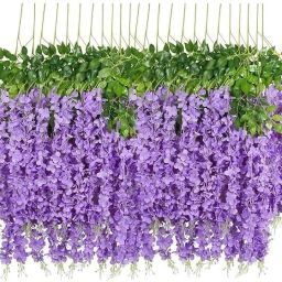 Purple Westeria Artificial Flower-image-6