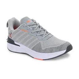 HRX by Hrithik Roshan Men Grey Mesh Lace-Up Memory Foam Walking Non-Marking Shoes image 2