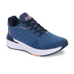 HRX by Hrithik Roshan Men Blue Mesh Lace-Up Memory Foam Walking Non-Marking Shoes image 2