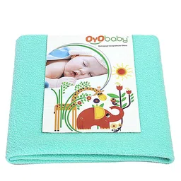 OyO Baby Green Waterproof Mattress Protector-17