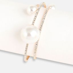 SOHI Gold-Plated Beaded Wraparound Bracelet image 2