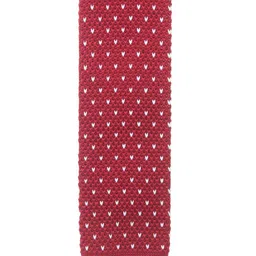 Alvaro Castagnino Men Red & White Woven Design Skinny Tie-image-90