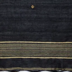 THE WEAVE TRAVELLER Black Solid Dupatta With Buti Work image 2