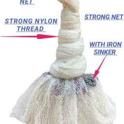 a to z 1+2 16mm cast net 3.5kg,hight 10.5 ft,round 44ft Fishing Net image 2