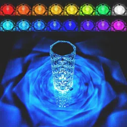 Rose Diamond Table Lamp,16 Color Changing RGB Touch & Remote Control Table Lamp-picture-11
