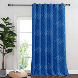 152.4 cm (5 ft) Polycotton Room Darkening Window Curtain Single Curtain-7