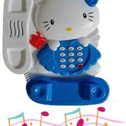 Kitty Phone Landline Musical Sound Small Telephone Toy for Kids with Music-38