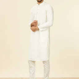 Manyavar Men Regular Kurta with Pyjamas image 3