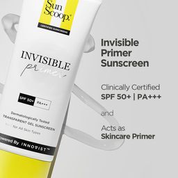 SunScoop Invisible Primer SPF50 PA+++ Transparent Gel Sunscreen with Rice Extract - 45 g image 3