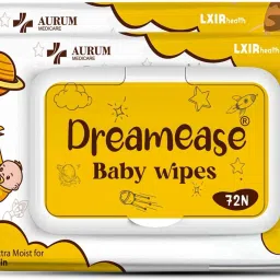 Super Soft Baby Cleansing Wipes | Alcohol Free pack of 2-14