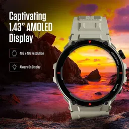 fastrack Xtreme Pro Smartwatch with Bluetooth Calling (36.3mm AMOLED Display, IP68 Water Resistant, Black Strap) image 2