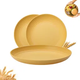 Sustainable Wheat Straw Plates – BPA-Free, Durable, Lightweight Dinnerware Set Dinner Plate-1