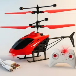 Remote control Helicopter with safety sensor, led light, charging battery-image-95