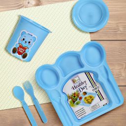 Plastic Plastic Dinner Serving Plate for Kids Breakfast, Lunch, Dinner Dinner Set Dinner Set-19