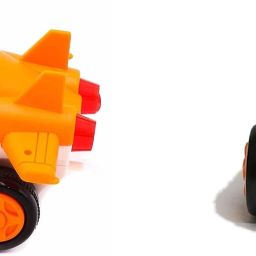 Push Pull Back Action Robot Car and Plane Toy for Kids,Racing Car & Plane-1