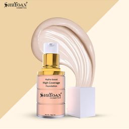 SHRYOAN Beige Hydra-boost High Coverage Foundation image 5