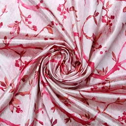 THE CONVERSION Pink Floral Heavy Netting Regular Window Curtain image 5
