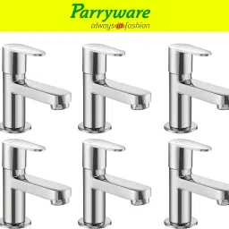 Uno Pillar Tap for Wash Basin – Brass Body, Chrome Finish set of 6 pic 252 Pillar Tap for Wash Basin – Brass Body, Chrome Finish, Single Lever Faucet Pillar Tap Faucet-image-93