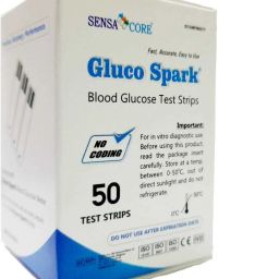 gluco spark 500 Test Strips with GlucoMETER| 500 Glucometer Strips-5