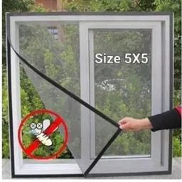 Cotton Adults Washable Window Net Mesh 120 GSM Insect Net, black, 5x5 ft Window Mosquito Stitched Net Mosquito Net-image-18
