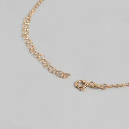 VANBELLE 925 Sterling Silver 18kt Rose Gold Plated with CZ Heart Pendant with Chain image 4