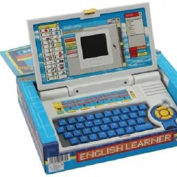 babybliss educational computer abc and 123 learning kids laptop with led display and music with mouse image 2
