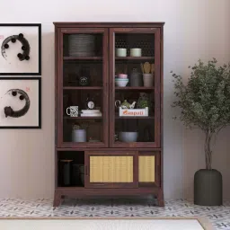 Solid Wood Close Book Shelf-image-63