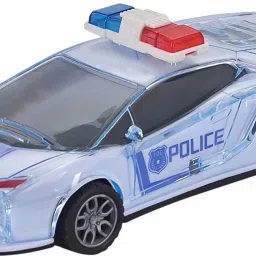 3D Car Police Car Super Speed Colorful Dazzling Light and Music. (Blue)-9