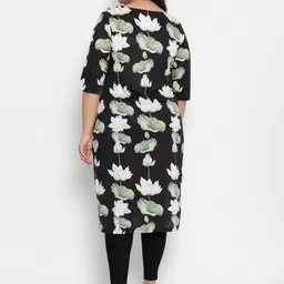 Amydus Plus Size Abstract Printed Kurta image 4