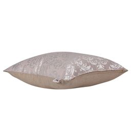 Home Cream-Coloured & Silver-Toned Set of 5 Self Design Square Cushion Covers image 4