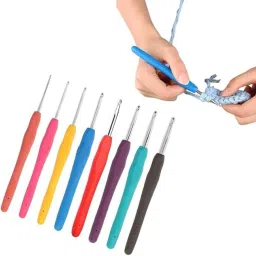 Crochet Hooks Kit, 8 Pieces Set Woolen Crochet Needle-picture-25