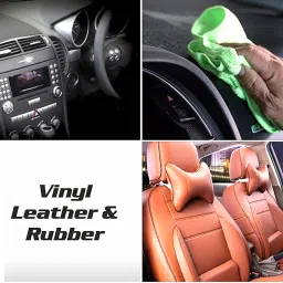 kangaroo Car Shampoo 300 ml, Dashboard Dresser Polish 300 ml, With 1 Foam Applicator Combo image 5