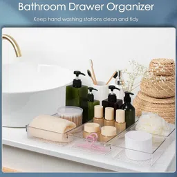 Kuber Industries Transparent 48 Pieces Reusable Drawer Organisers image 3