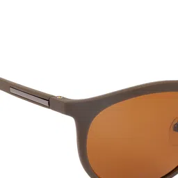 MARC LOUIS Unisex Brown Lens & Oval Sunglasses with Polarised and UV Protected Lens image 4