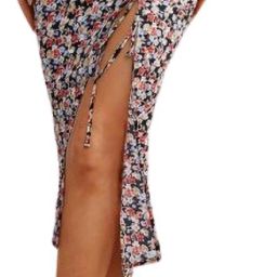 Women Printed Pencil Multicolor Skirt-image-3