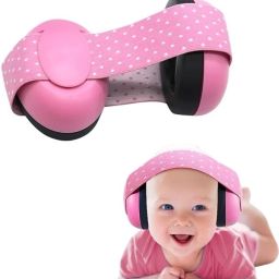 Baby Hearing Protection Earmuffs Lightweight Elastic Headband Headphones Ear Muff-image-4