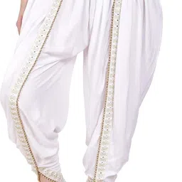 Viscose Rayon Embroidered, Embellished Patiala-image-62