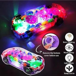 Musical Gear Car for kids brighter lights and movable with song-image-22