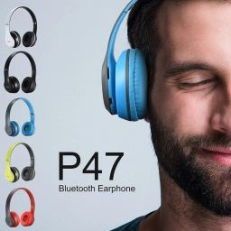 P47 Wireless Headphones Sports Portable Foldable On Ear opl36 Bluetooth Headset-image-122