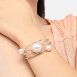 SOHI Gold-Plated Beaded Wraparound Bracelet image 4