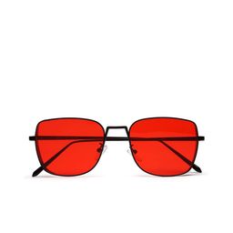 YourSpex Red Lens & Black Square Sunglasses with UV Protected Lens image 5