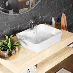 CERATOP Premium Designer Ceramic Basin - Glossy White, Table Top 24015 Counter Top-image-45