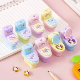 Unicorn Pot/Toilet Seat Shape Pencil Sharpeners-27