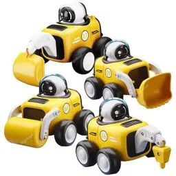 Cartoon Space Construction Vehicle Toy,Press and Go a Unbreakable Vehicles Toys-28