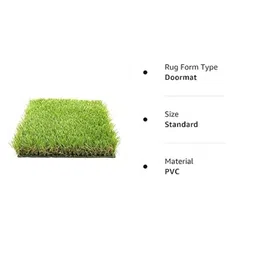 Kuber Industries Green Artificial Grass Door Mat image 4