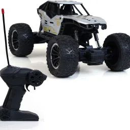 RC Car for Kids with Mist Smoke - 2WD Rechargeable Off-Road Climber Toy-Grey-image-12