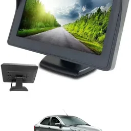 4.3 inch Dashboard Standing LCD TFT Monitor Display for Car Dashboard-23 Black LCD-image-1